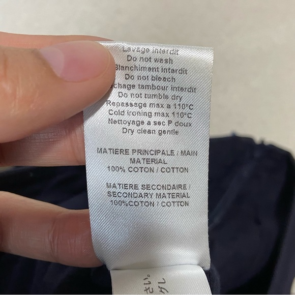 SEE BY CHLOE Floral Embroidered Pleated Navy Mini Skirt Size FR 38 / US 6 - Picture 8 of 11